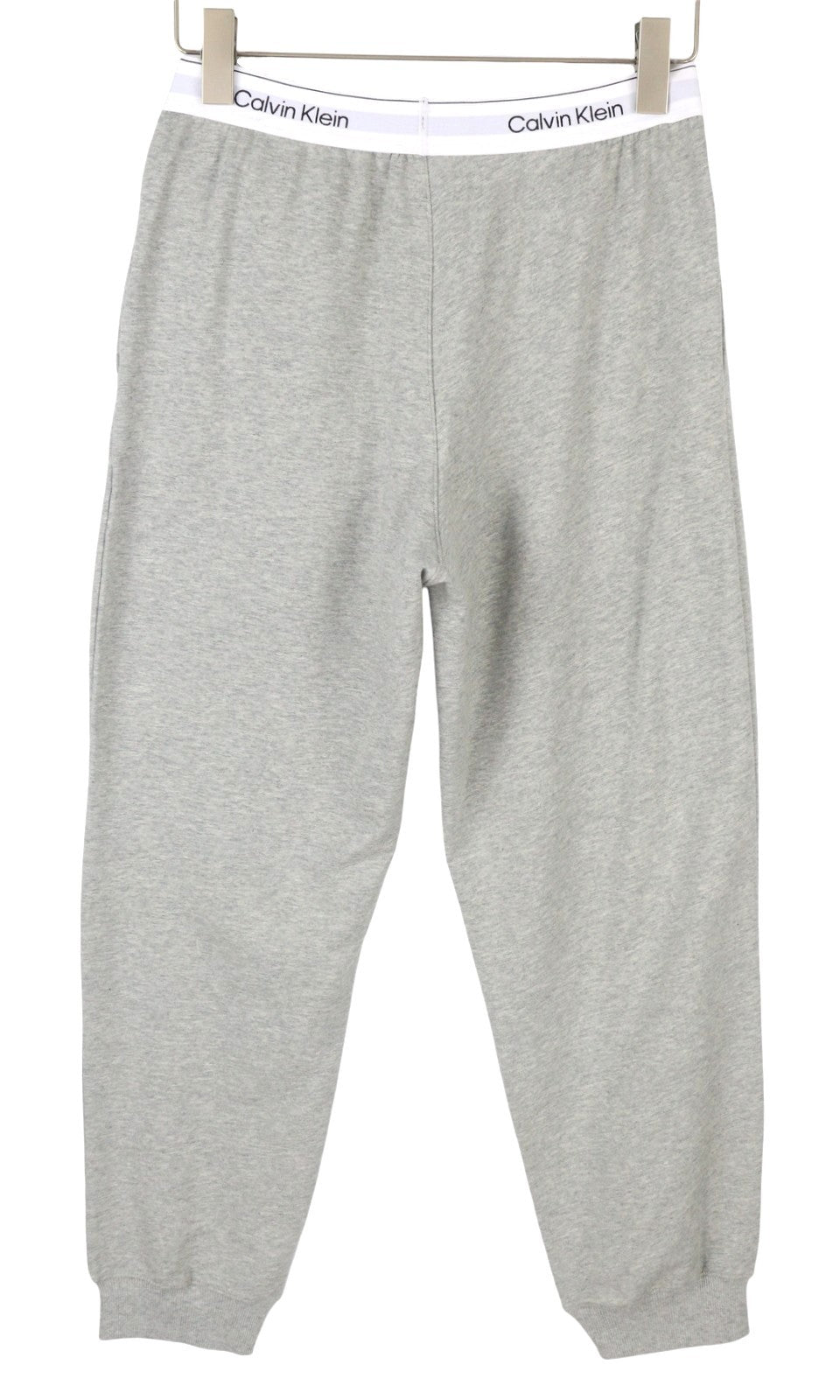 CALVIN KLEIN Sleepwear Jogger vyriškos kelnės M pilkos melanžo su elastingu juosmeniu trikotažiniu 
