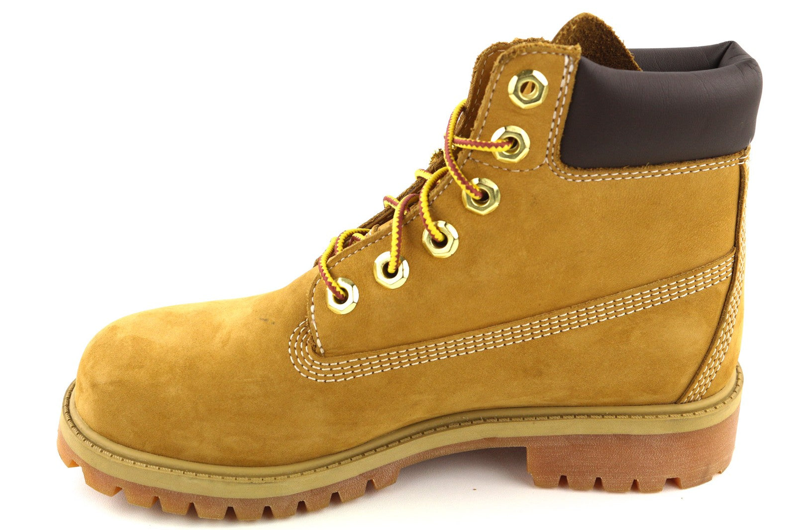 TIMBERLAND 12909-A3430 Boys Shoes EU35/35.5 Brown Leather Lace-Up Classic Boots