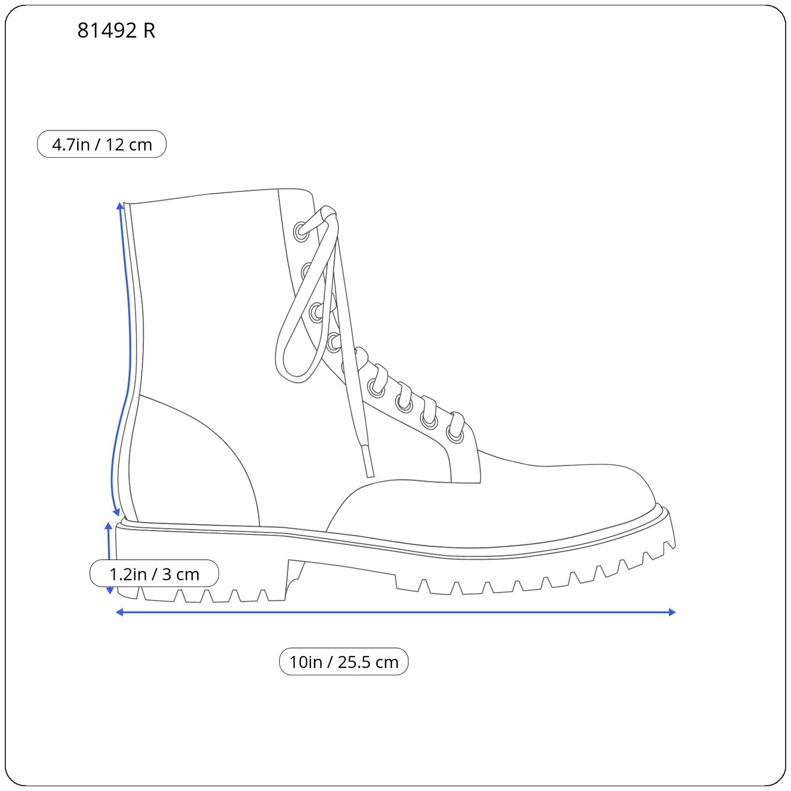 TIMBERLAND 12909-A3430 Boys Shoes EU35/35.5 Brown Leather Lace-Up Classic Boots