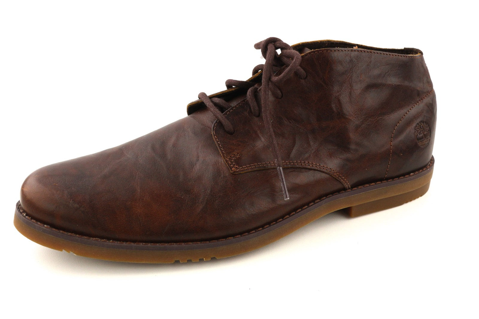 TIMBERLAND A22GK-A3619 vyriški batai EU43/43.5 tamsiai rudi odiniai laisvalaikio batai su raišteliais 