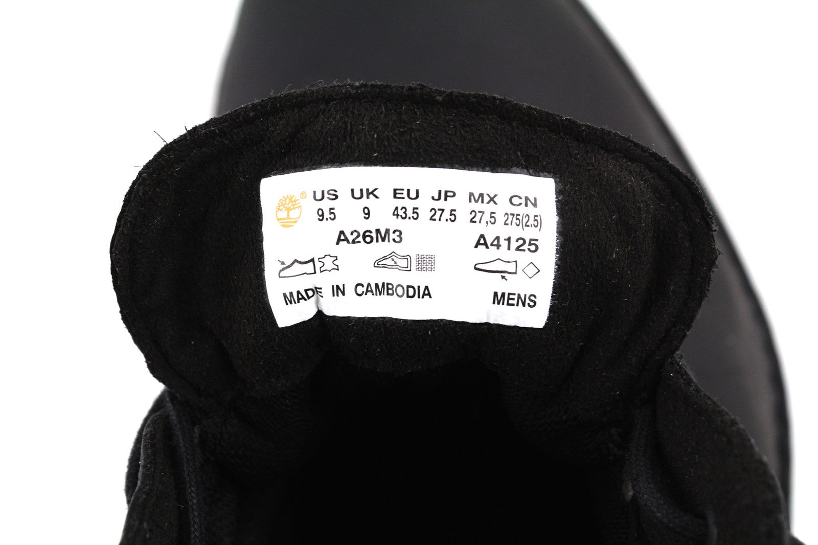 TIMBERLAND A26M3-A4825 Men Shoes EU43/43.5 Black Leather Casual Laced