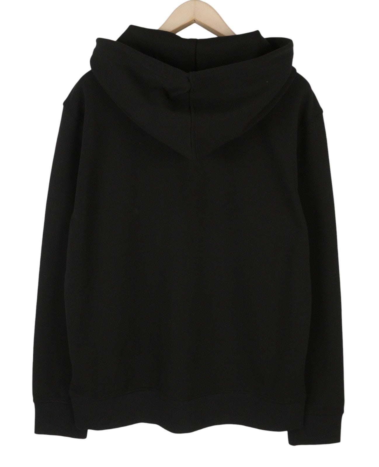 CALVIN KLEIN Men Hoodie XL Black Kangaroo Pocket Front Logo Hooded Pullover