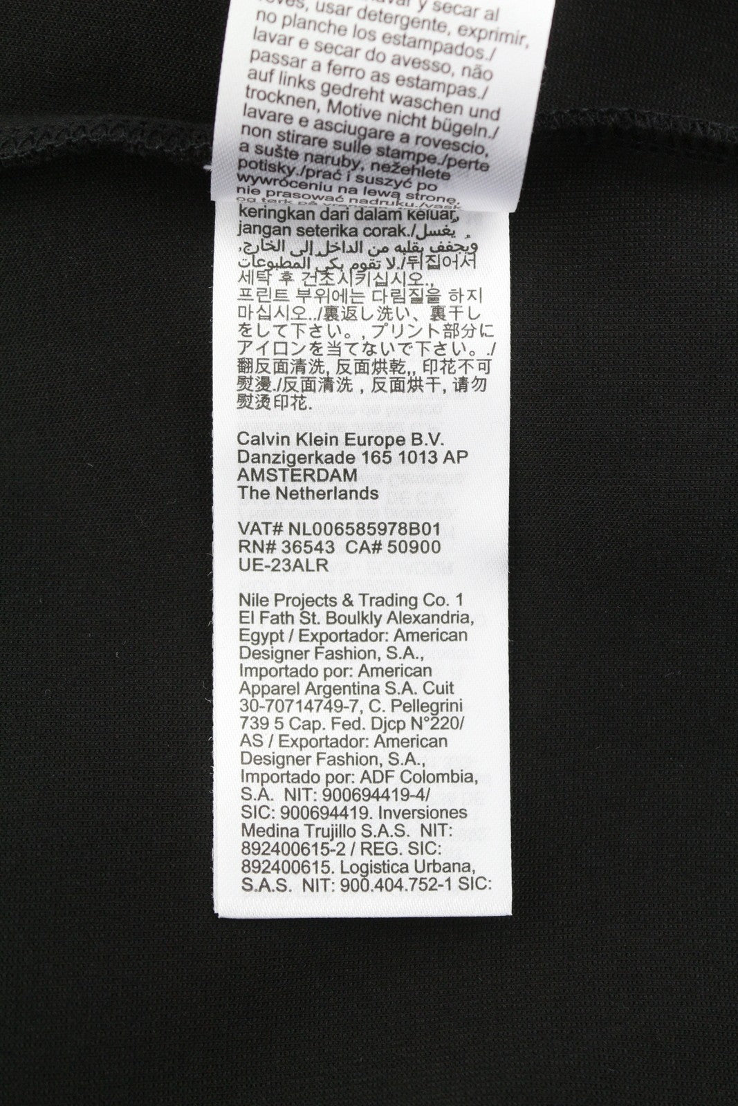 CALVIN KLEIN Men Hoodie XL Black Kangaroo Pocket Front Logo Hooded Pullover