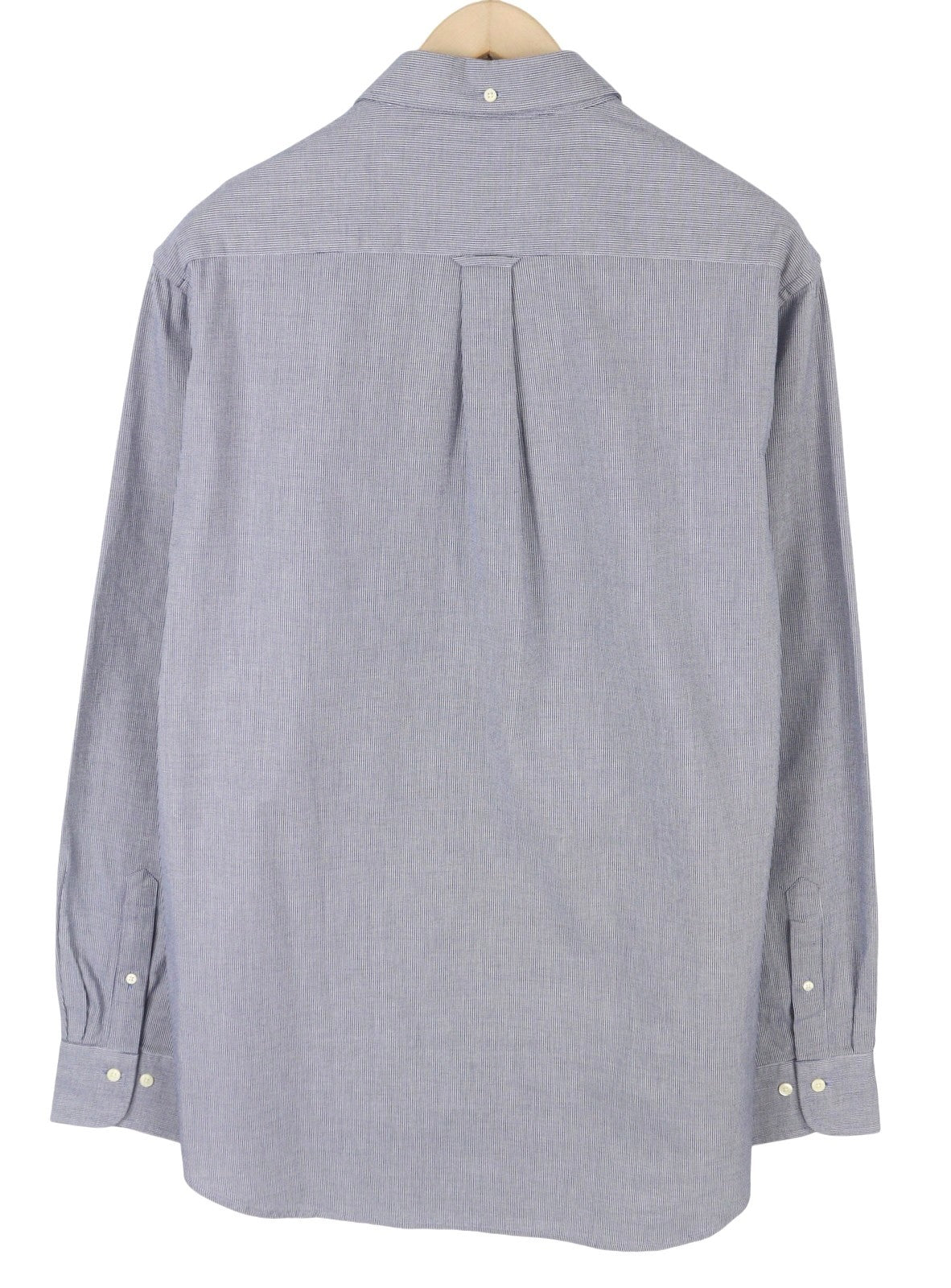 GANT Reg Texture Men Shirt L Persian Blue Button-Down Neck Patch Pocket Casual