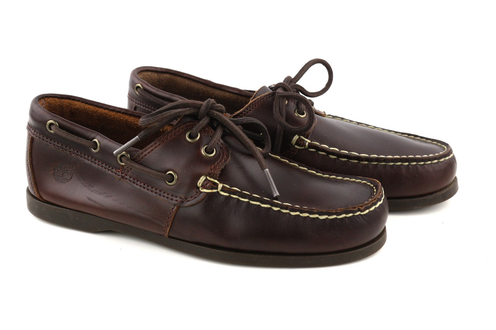 TIMBERLAND A199I-A4336 vyriški batai EU41/41.5 tamsiai rudi odiniai mokasinai žemapadžiai 