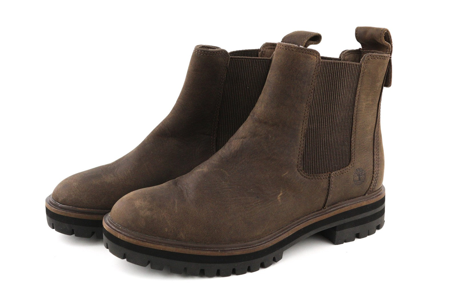 TIMBERLAND A29AH-A3919 moteriški batai EU37/37.5 tamsiai rudi laisvalaikio batai su užtrauktuku 