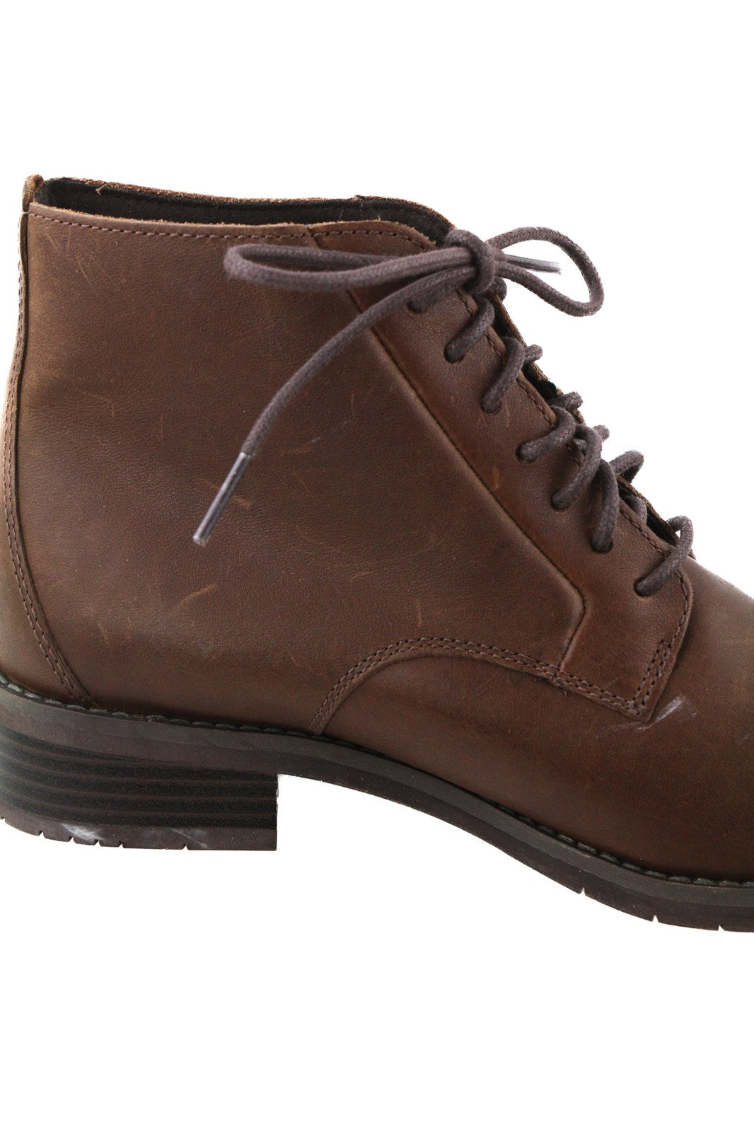 TIMBERLAND A2MKG-A6019 moteriški batai EU37.5/38 tamsiai rudi odiniai laisvalaikio batai su raišteliais 