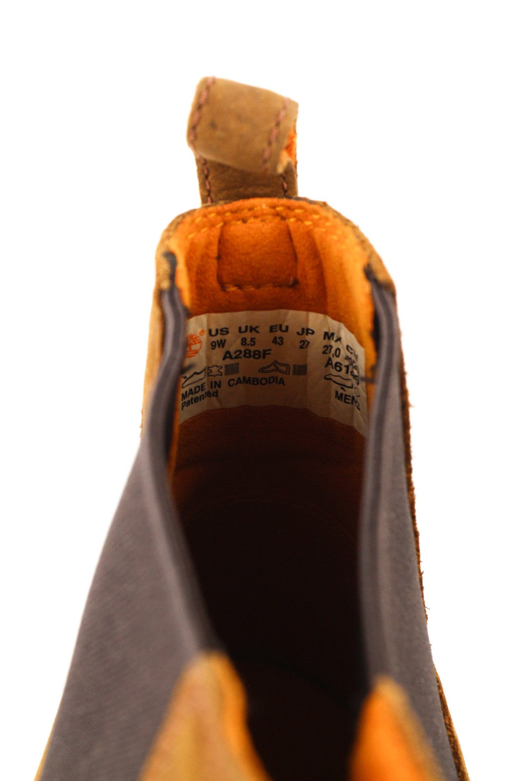 TIMBERLAND A288F-A6146 Men Shoes EU43/43.5 Brown High-Top Pull-On Casual Boots