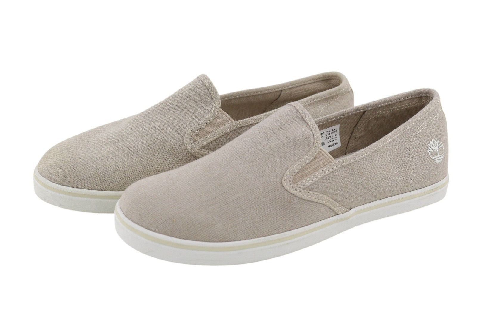 TIMBERLAND A2EXV-A57118 moteriški batai EU38/38.5 pilki tekstiliniai laisvalaikio mokasinai 