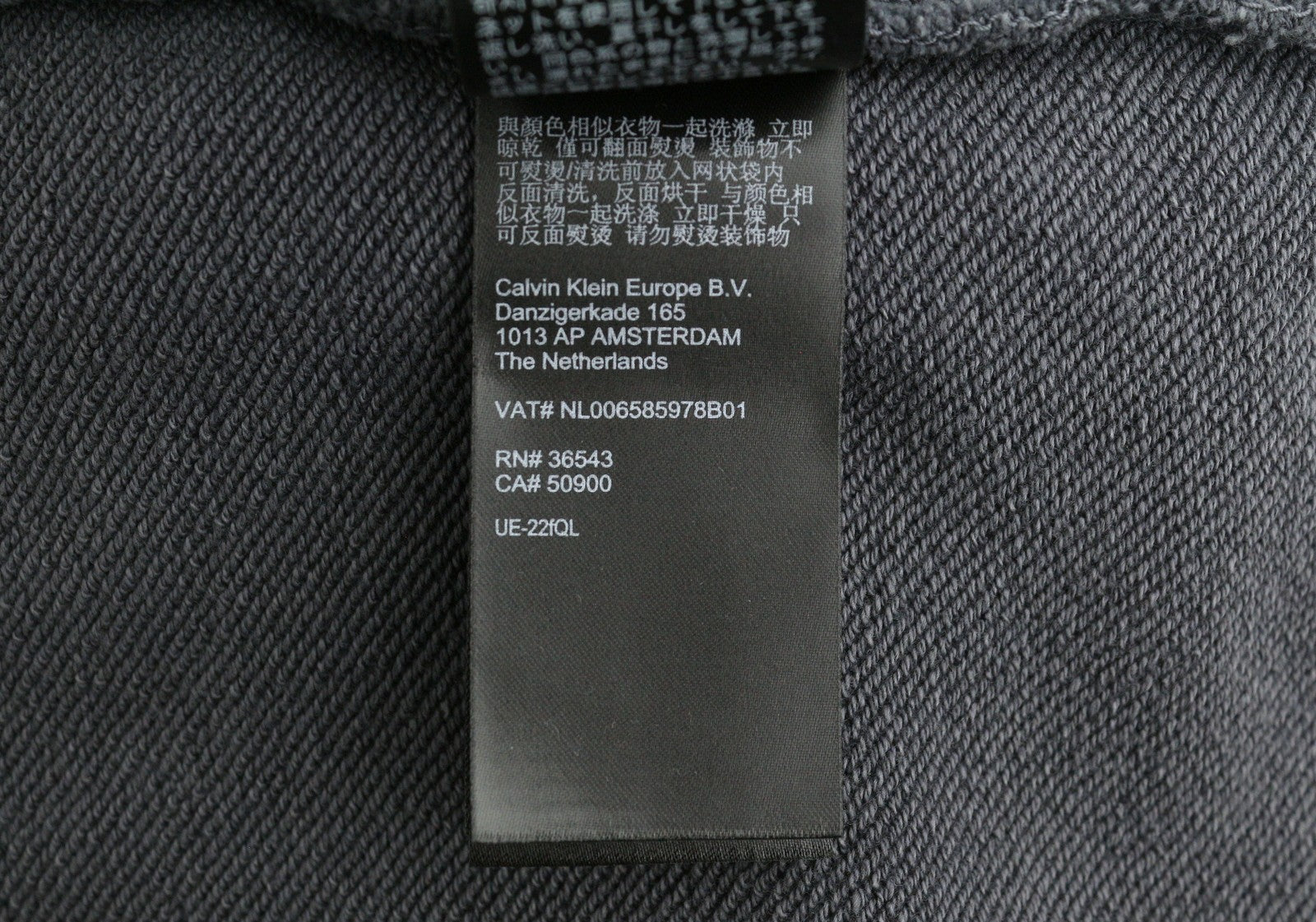 CALVIN KLEIN Men Hoodie 2XL Grey Faded Kangaroo Pocket Embroidered Logo Pullover