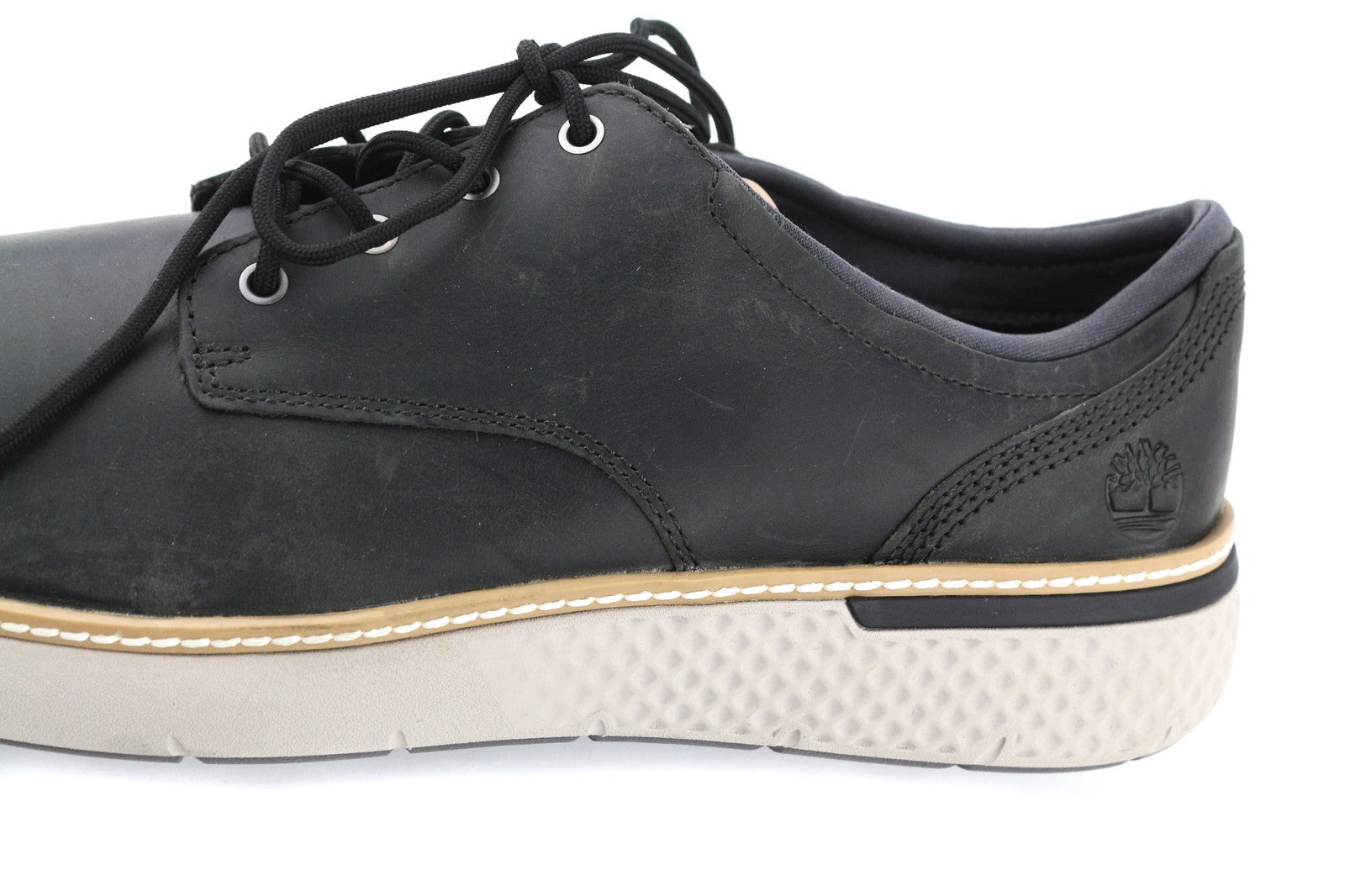 TIMBERLAND A1SQP-A4646 vyriški batai EU43.5/44.5 juodi odiniai laisvalaikio batai žemakulniai su raišteliais 