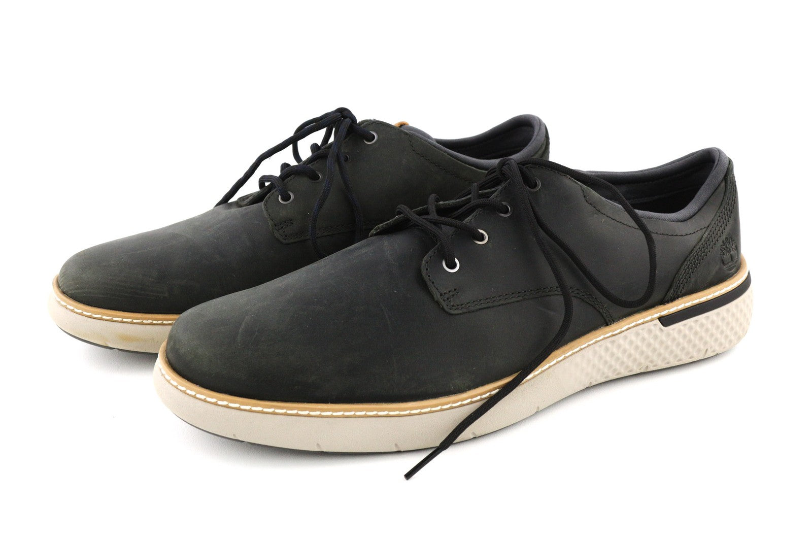 TIMBERLAND A1SQP-A4646 vyriški batai EU43.5/44.5 juodi odiniai laisvalaikio batai žemakulniai su raišteliais 