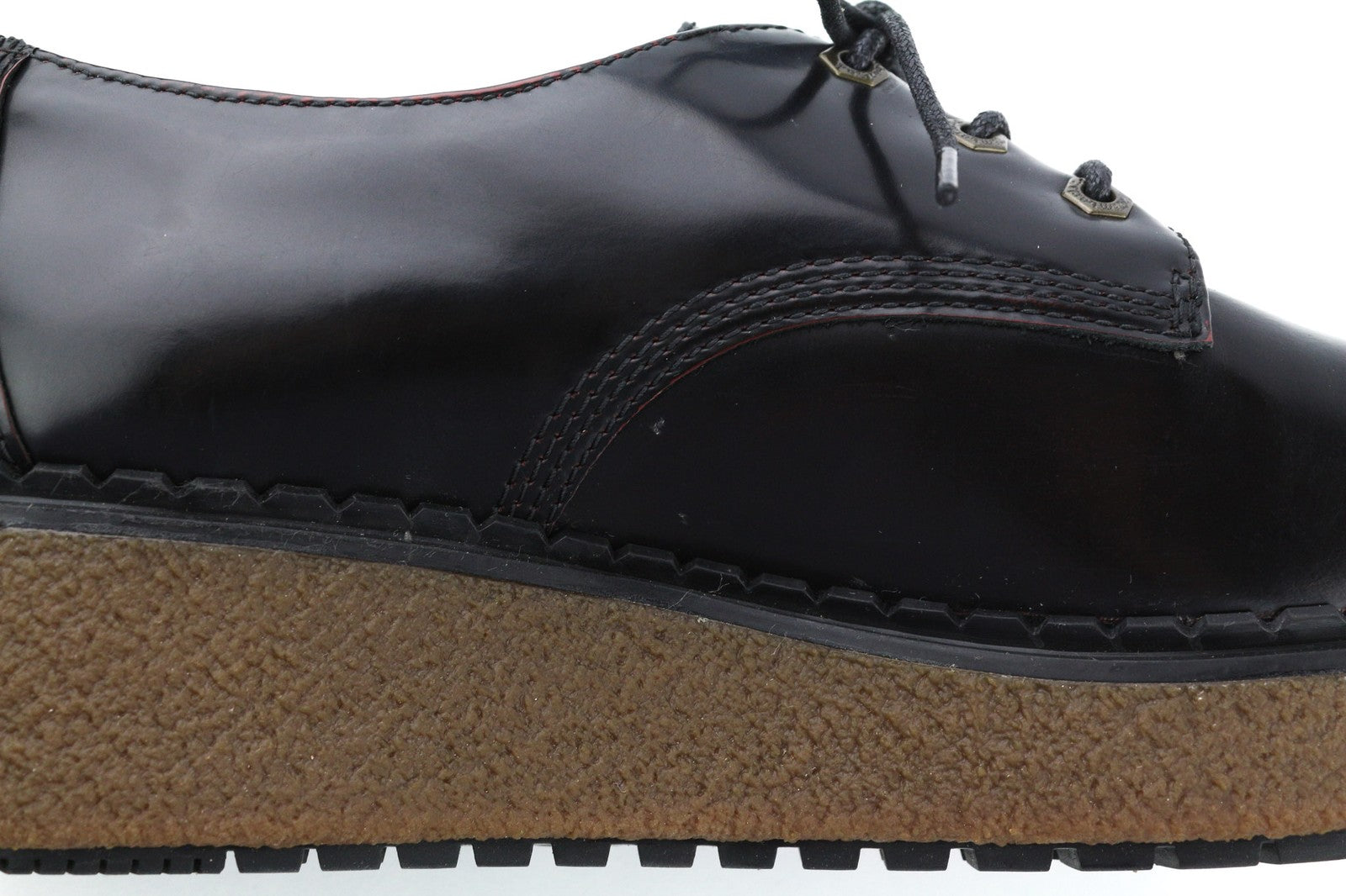 TIMBERLAND A23MS-A3750 moteriški batai EU37.5/38.5 juodi, raudoni, odiniai, žemakulniai bateliai, pora 