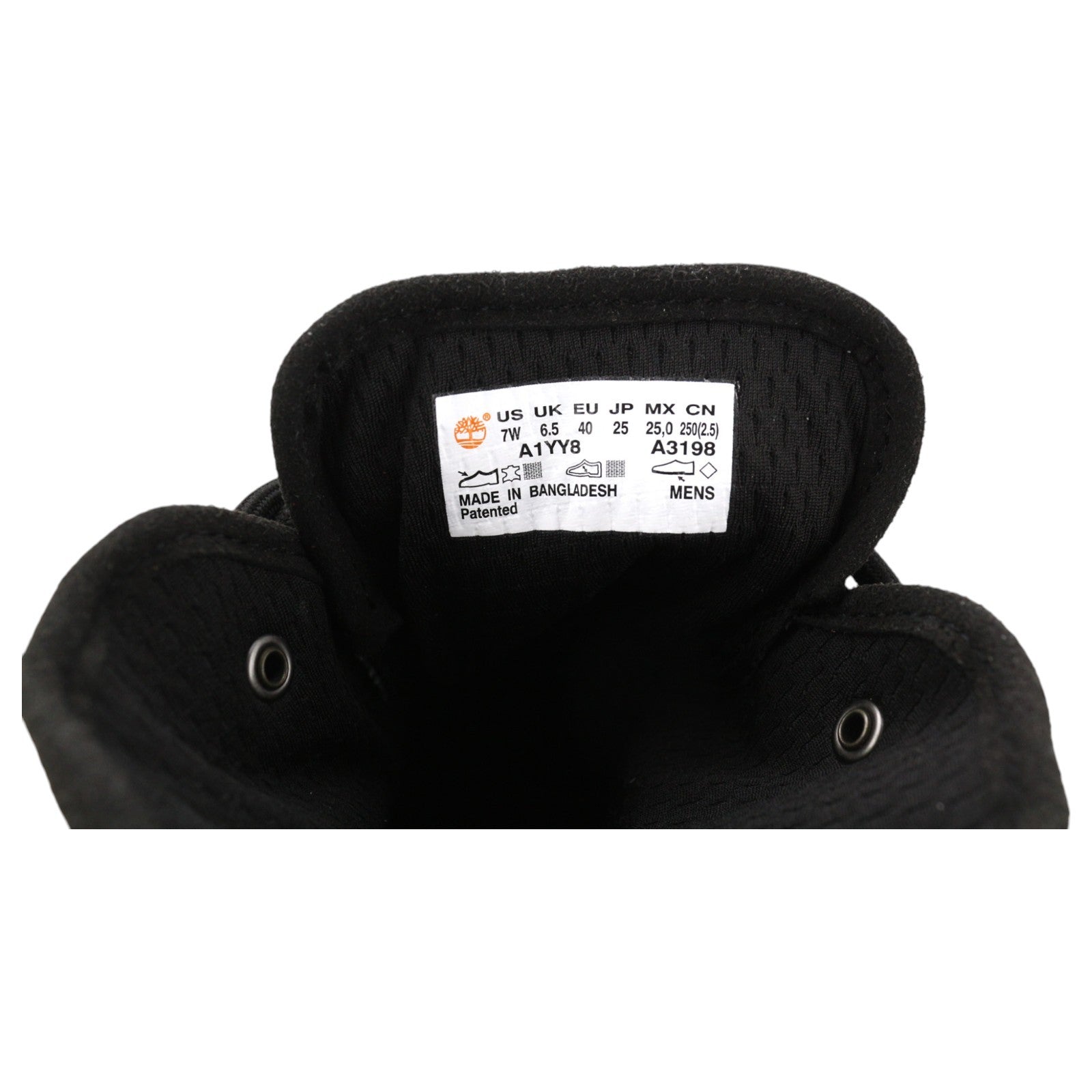 TIMBERLAND A1YY8-A3198 vyriški sportbačiai EU40/41 juodi odiniai aukštakulniai sportbačių imitacijos bateliai 