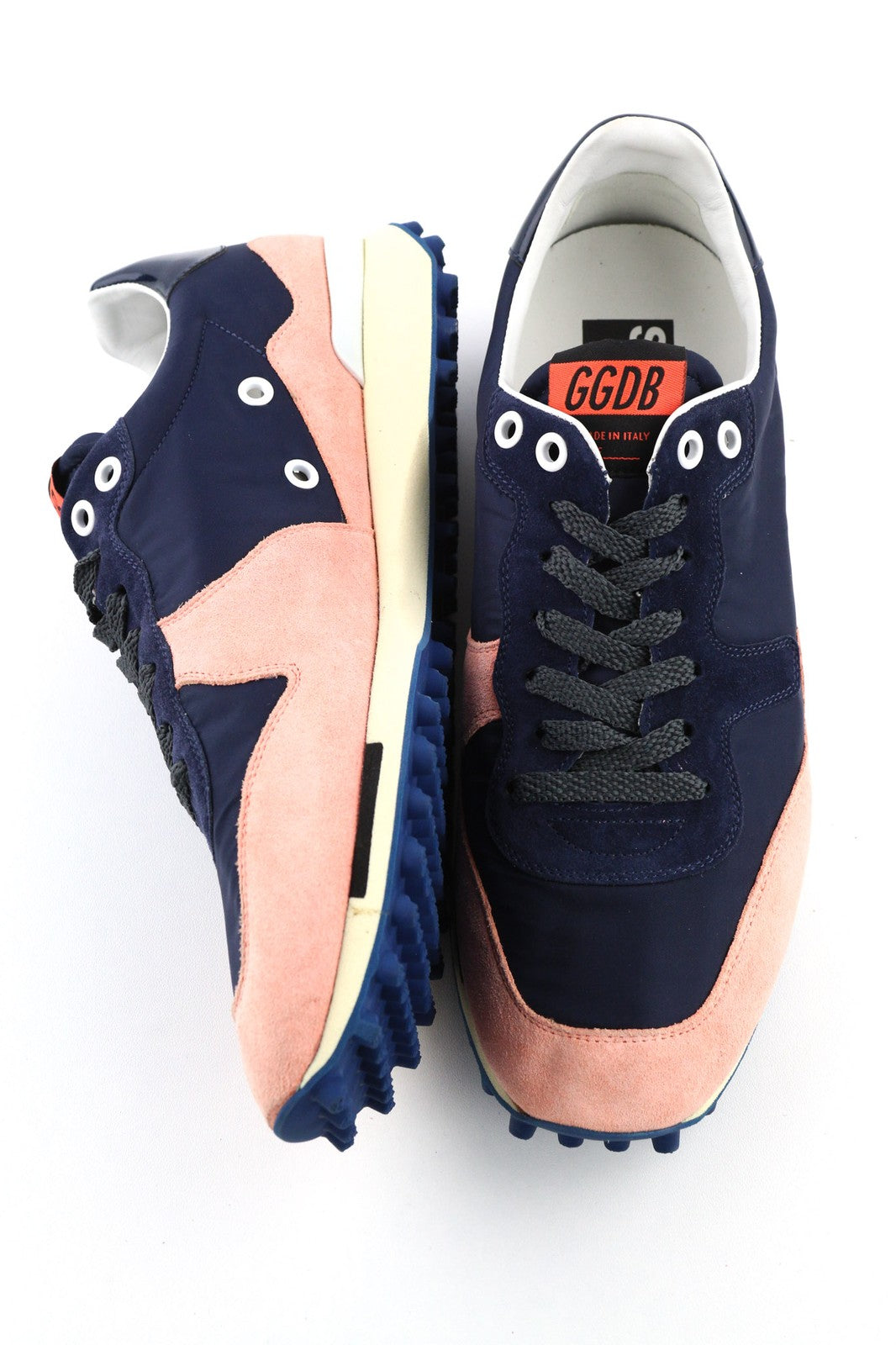 „GOLDEN GOOSE Starland“ moteriški sportbačiai, 39 dydžio, violetinės ir rožinės spalvos, odiniai, žemapadžiai, su raišteliais. 