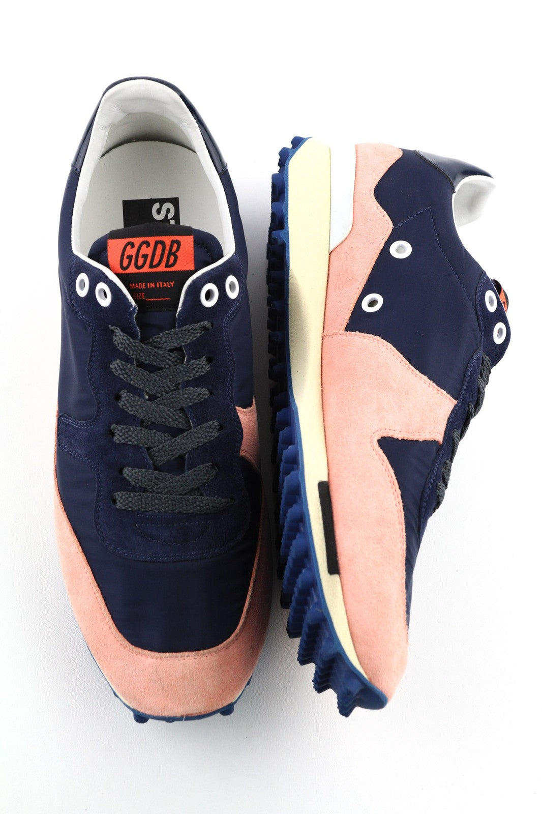 „GOLDEN GOOSE Starland“ moteriški sportbačiai, 39 dydžio, violetinės ir rožinės spalvos, odiniai, žemapadžiai, su raišteliais. 