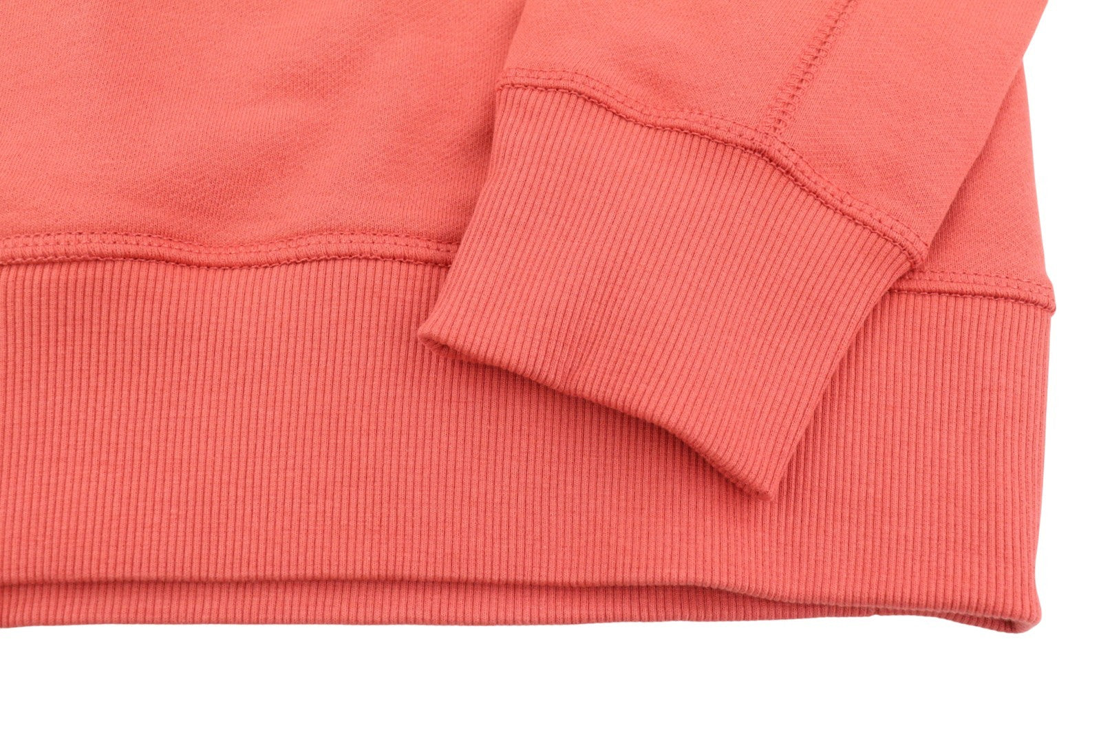 CALVIN KLEIN Men Hoodie L Rhubarb Red Kangaroo Pocket Front Logo Cotton Pullover