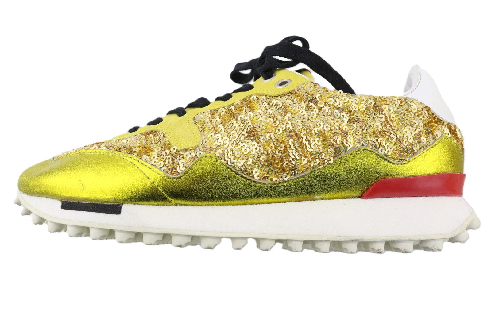 „GOLDEN GOOSE Starland“ moteriški sportbačiai, 39 dydžio, auksinės odos, blizgučiais, žema palaidinė. 