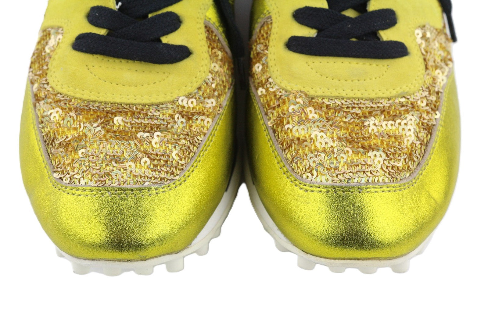 „GOLDEN GOOSE Starland“ moteriški sportbačiai, 39 dydžio, auksinės odos, blizgučiais, žema palaidinė. 