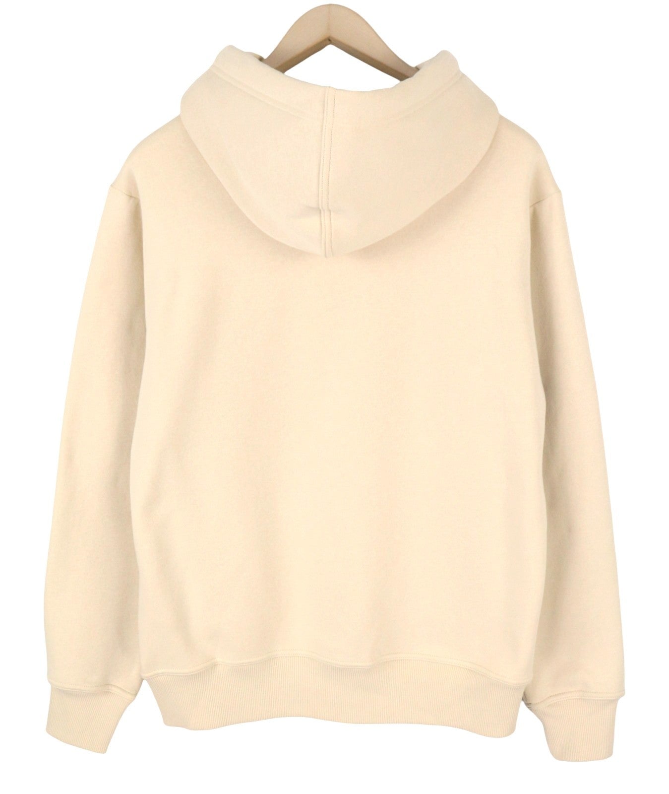 CALVIN KLEIN Men Hoodie M Classic Beige Kangaroo Pocket Logo Hooded Pullover