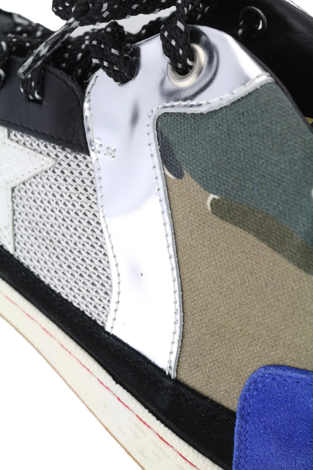 GOLDEN GOOSE Noah moteriški sportbačiai EU39 juodi pilki raštuoti aukštakulniai sportbačiai 