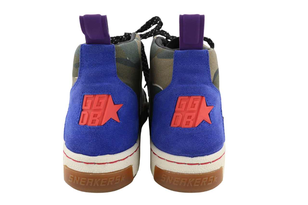 GOLDEN GOOSE Noah moteriški sportbačiai EU39 juodi pilki raštuoti aukštakulniai sportbačiai 