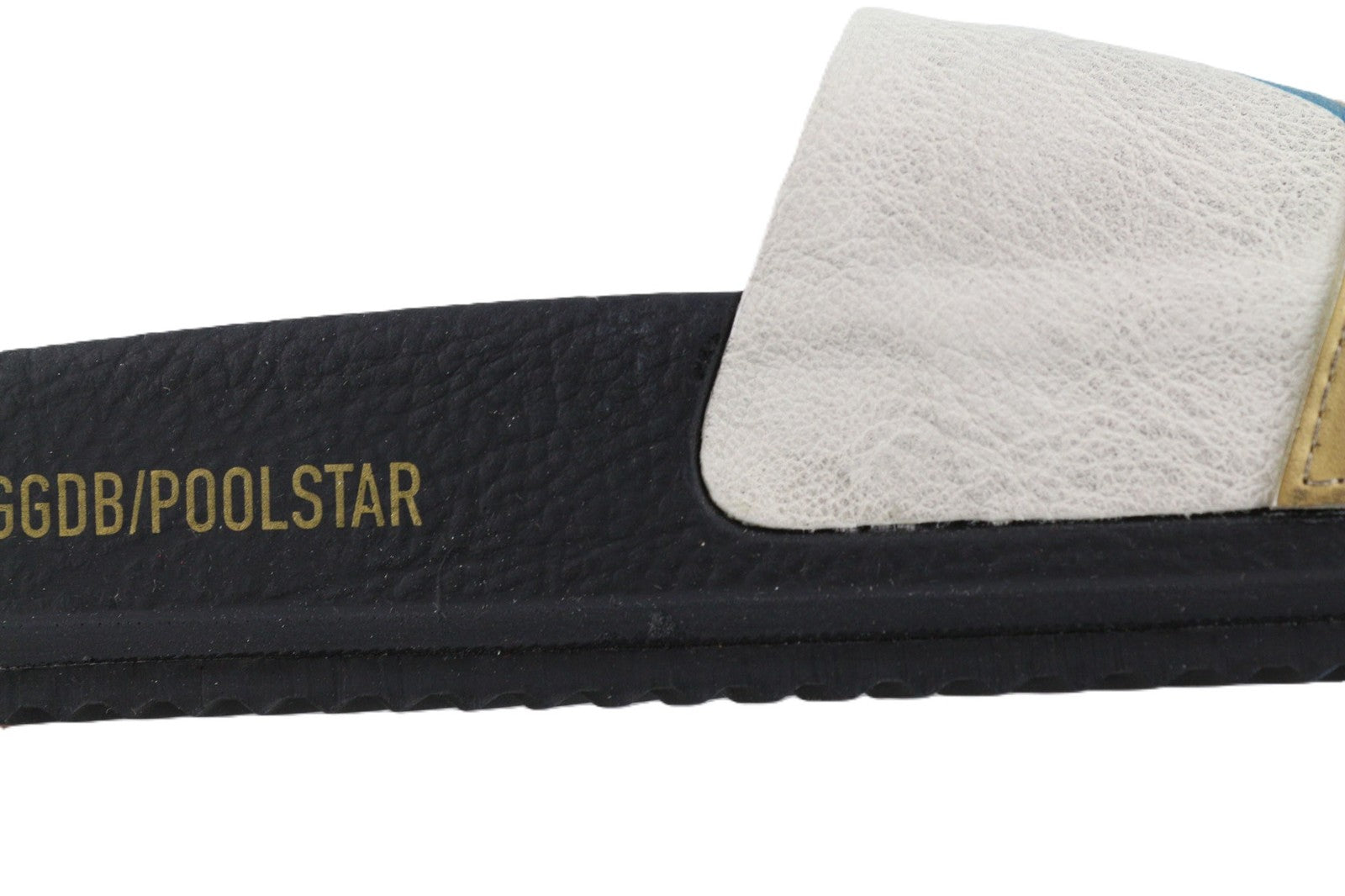 GOLDEN GOOSE Poolstar Women Slippers EU39 Black White Slip-On Summer Pair