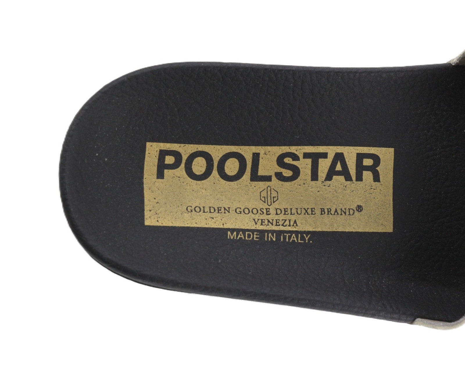 GOLDEN GOOSE Poolstar Women Slippers EU39 Black White Slip-On Summer Pair