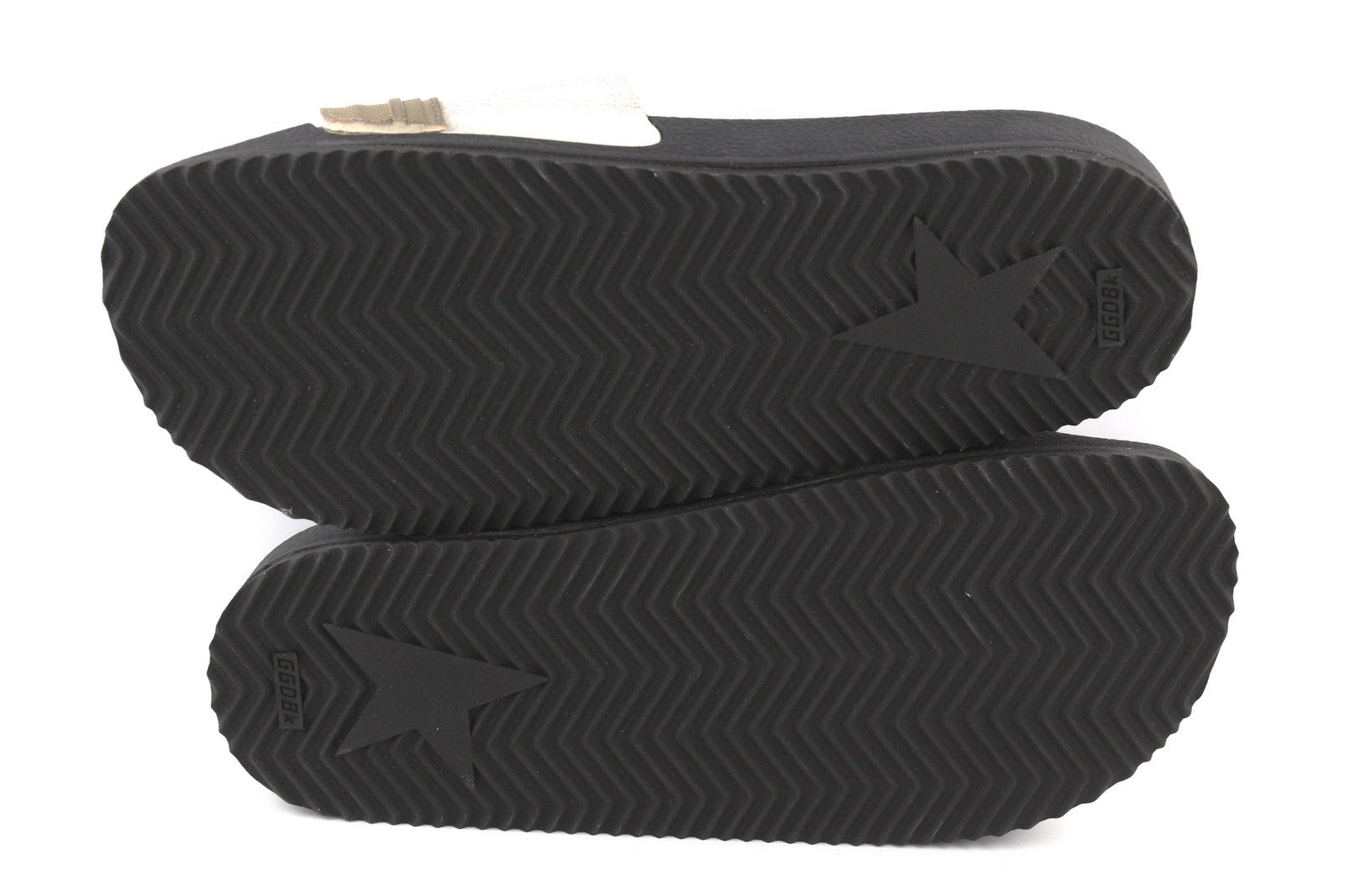 GOLDEN GOOSE Poolstar Women Slippers EU39 Black White Slip-On Leisure Style