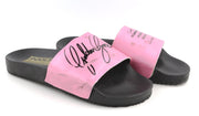 GOLDEN GOOSE Poolstar Women Slippers EU39 Pink Black Slip-On Casual Summer