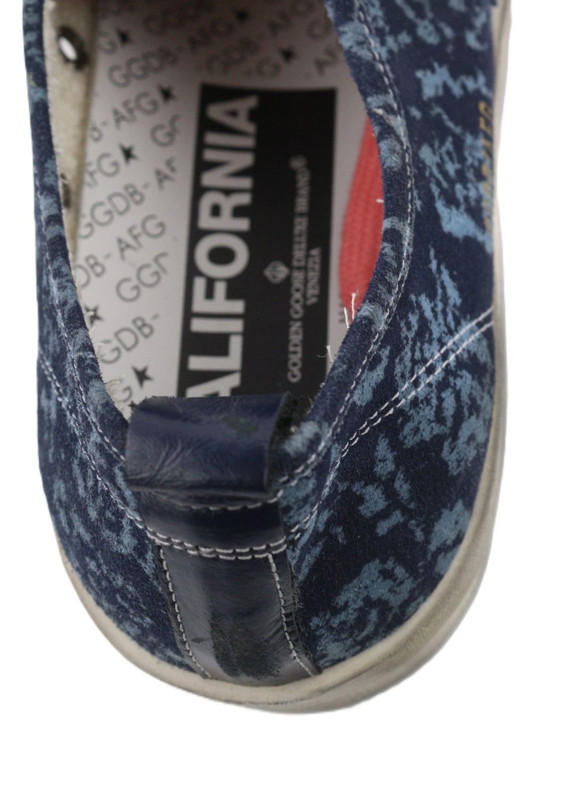 „GOLDEN GOOSE California“ moteriški sportbačiai, 39 dydis, mėlyni, sendinto rašto, žemapadžiai, suvarstyti. 