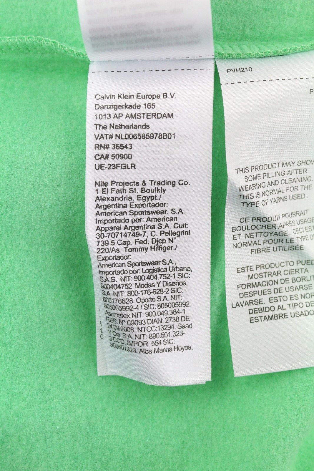 CALVIN KLEIN vyriškas megztinis L dydžio žalias su siuvinėtu logotipu ir dideliu megztiniu. 