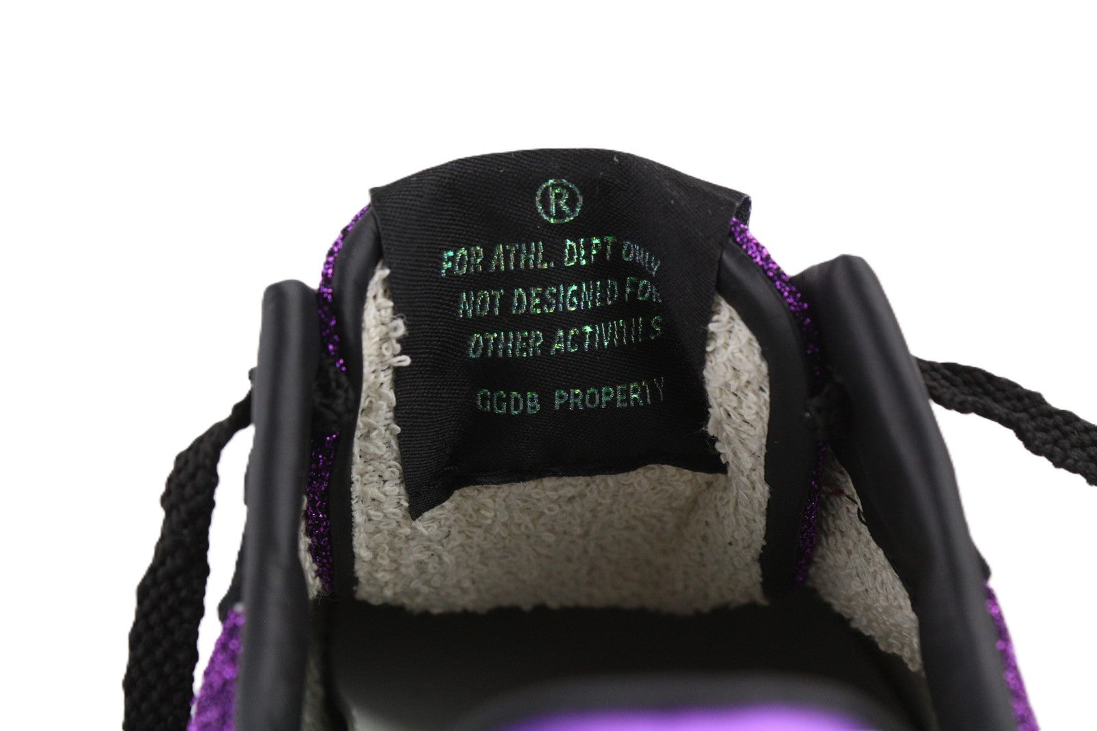 „GOLDEN GOOSE“ bėgimo bateliai moterims, 39 dydžio, violetiniai juodi, odiniai, blizgantys, žemakulniai bateliai, pora. 