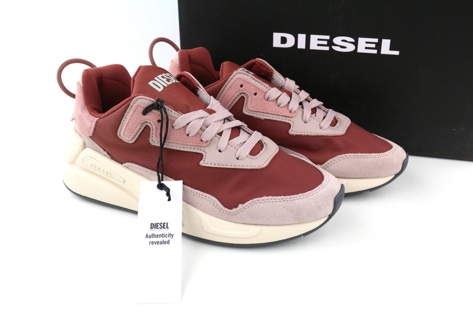 DIESEL S-Serendipity moteriški sportbačiai, rožiniai, žemo lygio, su raišteliais, EU36, RRP150 