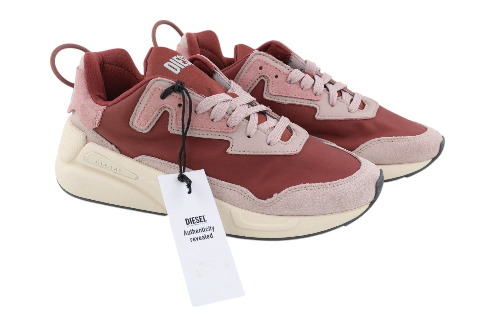 DIESEL S-Serendipity moteriški sportbačiai, 35.5 dydis, rožiniai, žemakulniai, laisvalaikio stiliaus, su raišteliais, RRP 150 