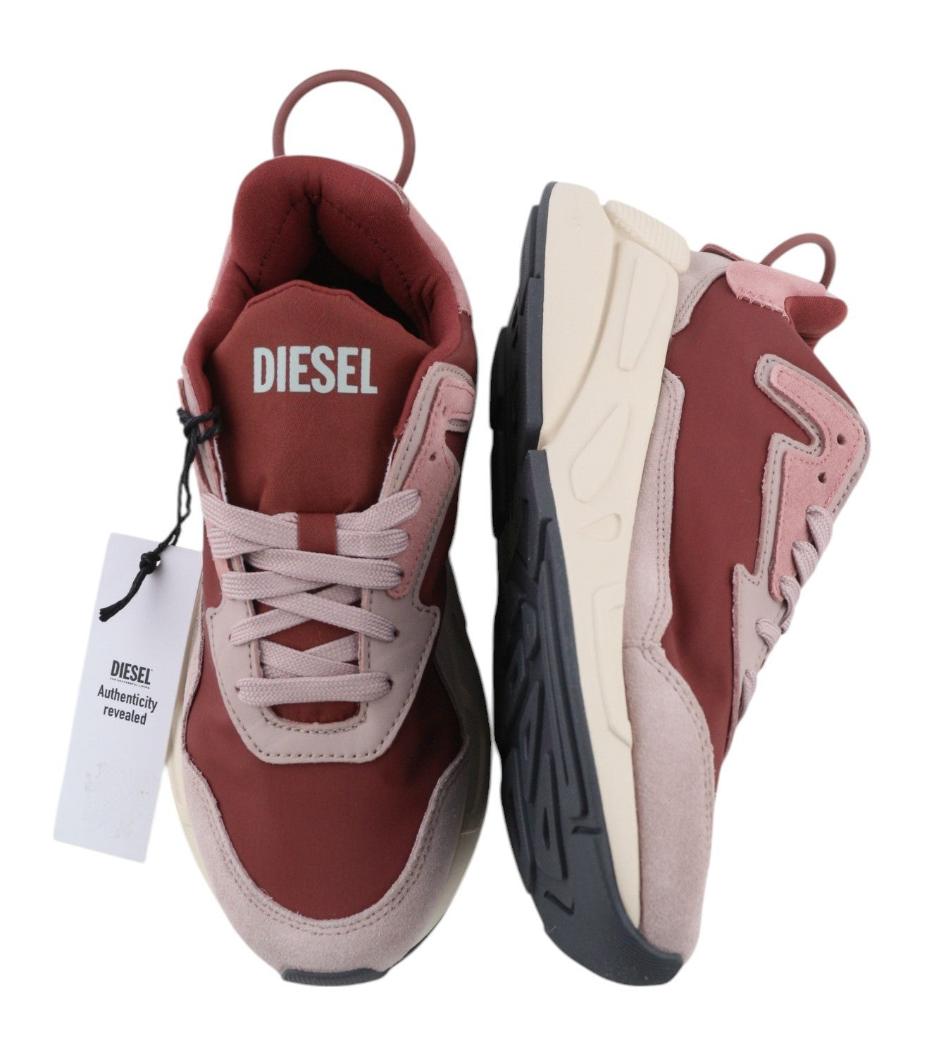 DIESEL S-Serendipity moteriški sportbačiai, 35.5 dydis, rožiniai, žemakulniai, laisvalaikio stiliaus, su raišteliais, RRP 150 