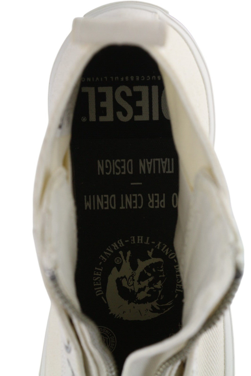 DIESEL S-Astico moteriški sportbačiai, balti, aukštakulniai, su raišteliais ir užtrauktuku, 39 € (RRP180) 