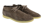 SUITSUPPLY Men Shoes EU43 Brown Leather Suede High-Top Casual Laced
