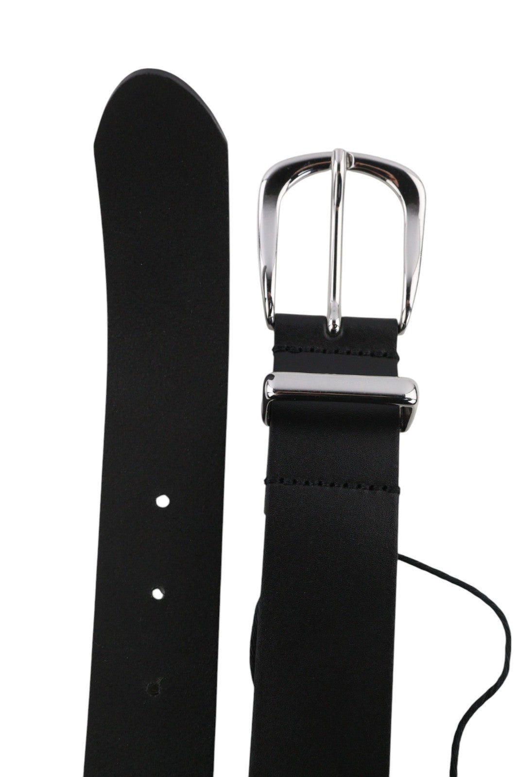 DIESEL D-Burny moteriškas diržas, 90 cm, juodas, odinis, su detalėmis, sagtimis, RRP180 