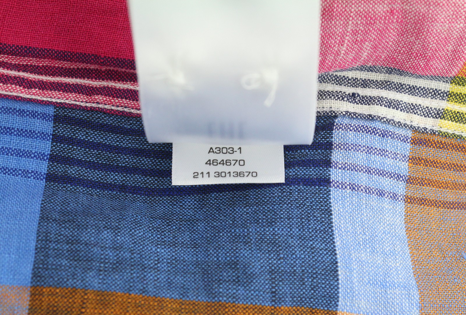 GANT Mixed Panel Linen Madras vyriški marškinėliai L dydžio spalvingi laisvalaikio stiliaus marškinėliai su sagomis 