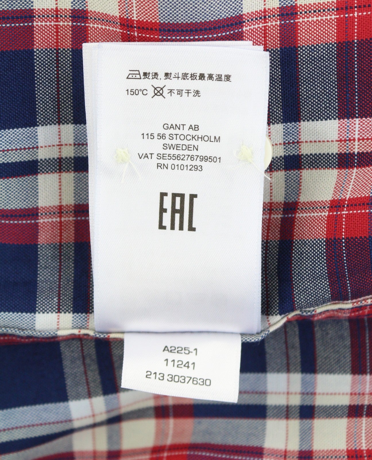 GANT Tech Prep Oxford languoti vyriški marškinėliai L dydžio, raudoni, su sagomis ir kišenėmis, laisvalaikio stiliaus 