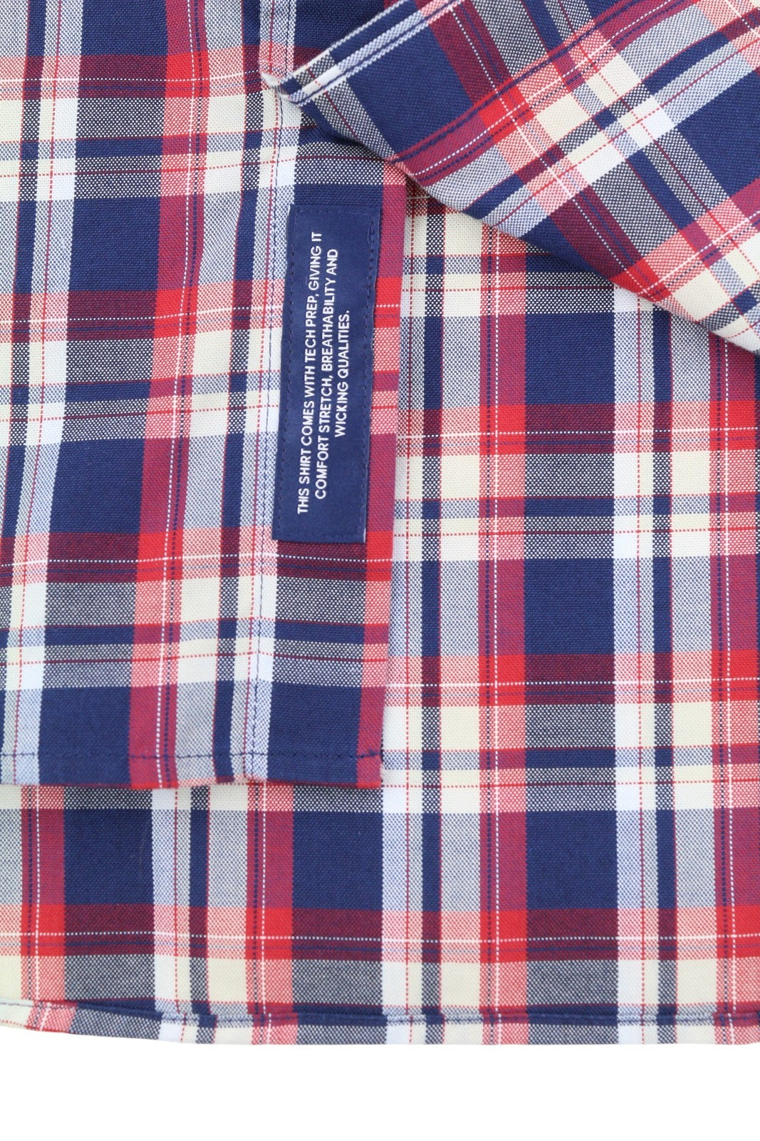 GANT Tech Prep Oxford languoti vyriški marškinėliai L dydžio, raudoni, su sagomis ir kišenėmis, laisvalaikio stiliaus 