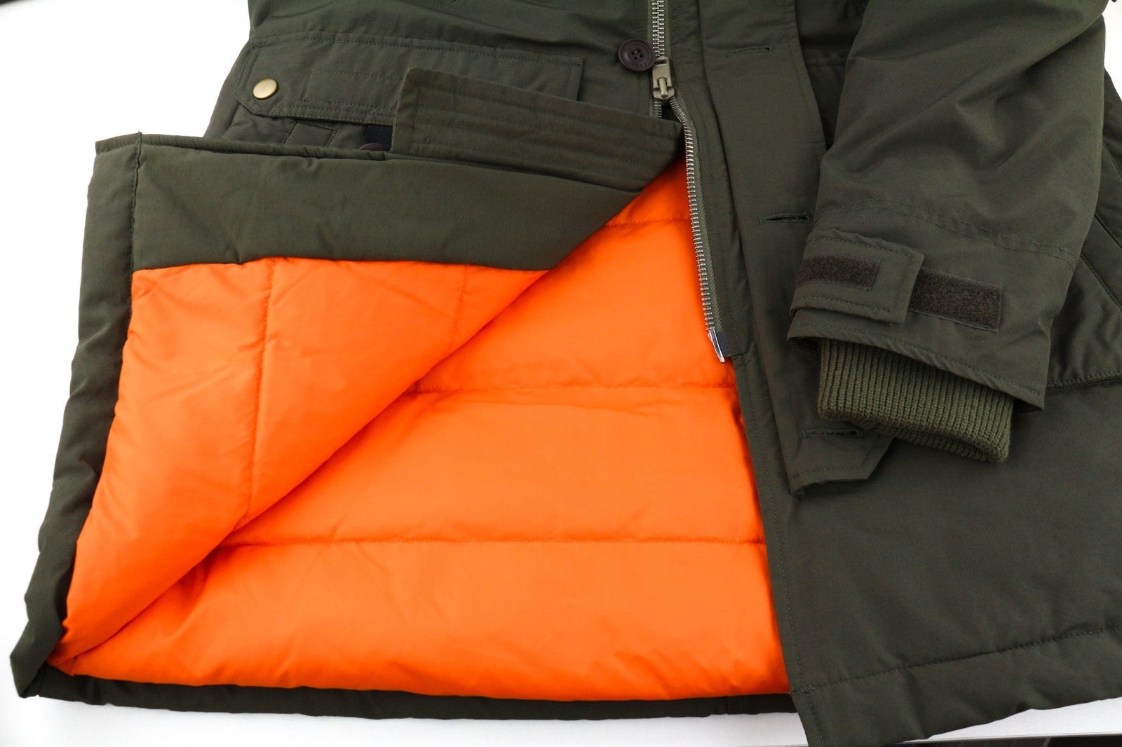 DIESEL V-Colby Men's Jacket S Khaki Green Hooded Parka Insulated RRP395