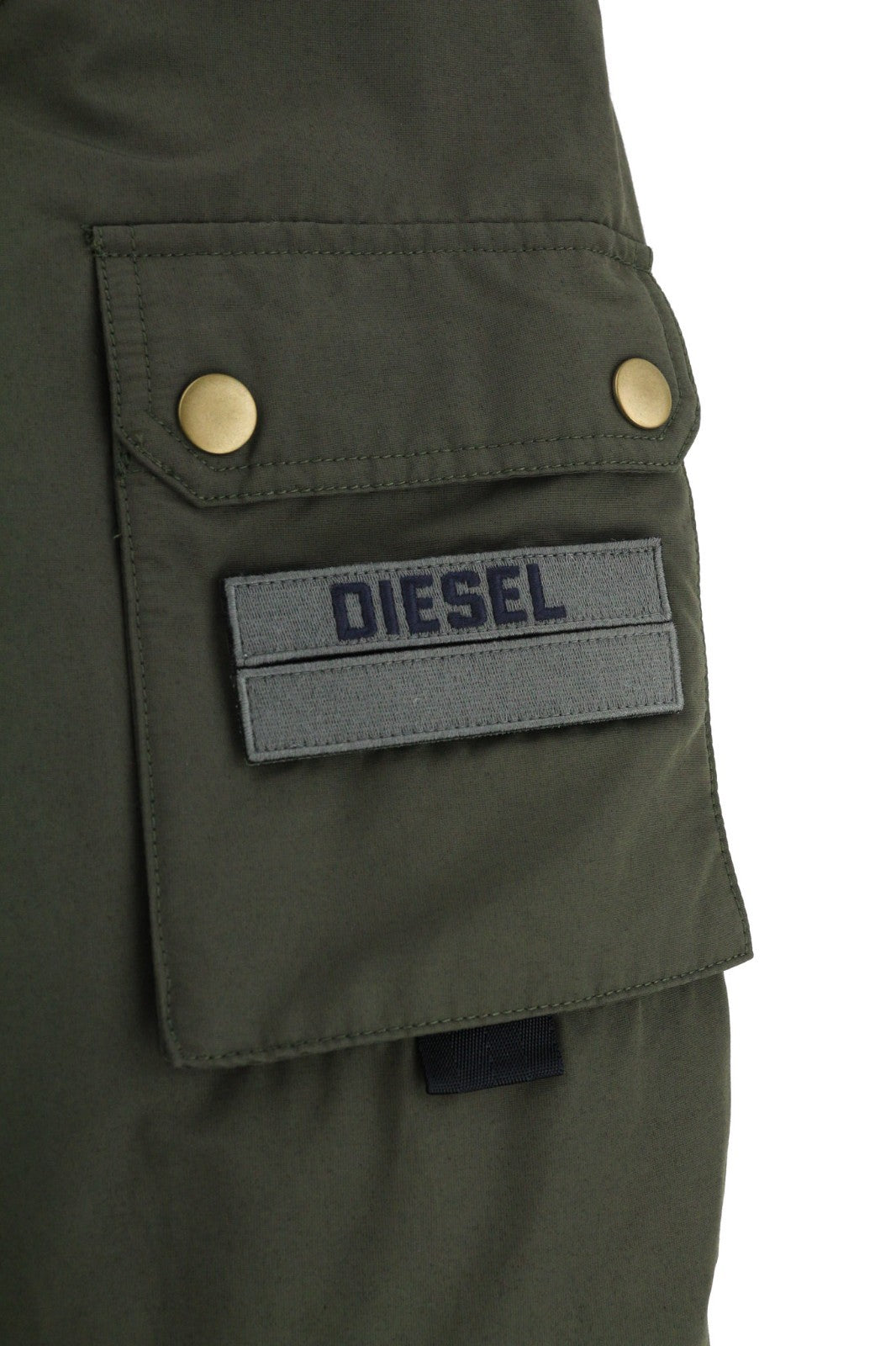 DIESEL V-Colby Men's Jacket S Khaki Green Hooded Parka Insulated RRP395