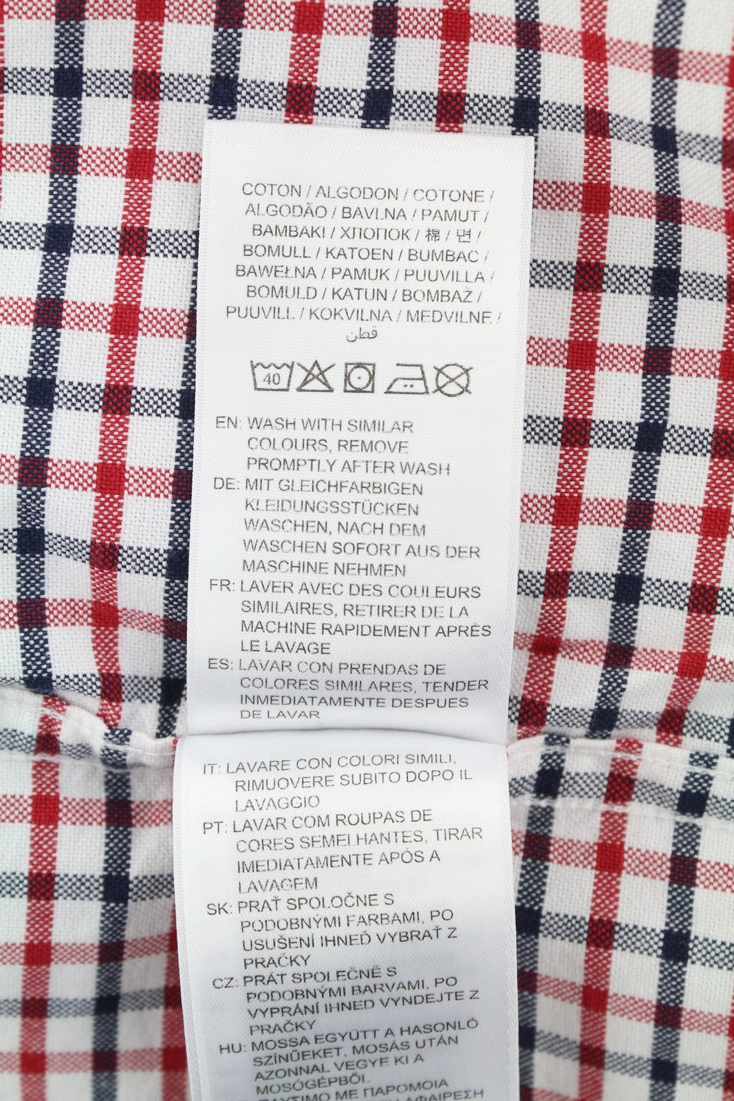 GANT Oxford Tattersall vyriški marškinėliai L dydžio, raudoni, su sagomis ir kišenėmis, laisvalaikio stiliaus