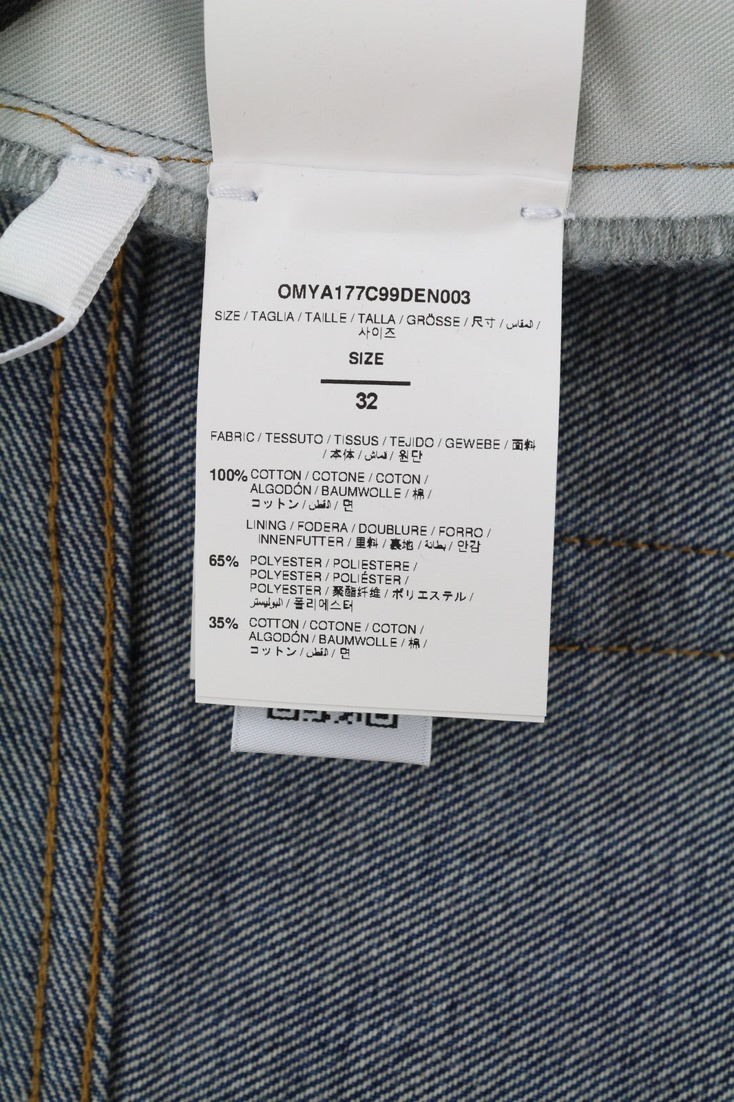 BALTI ARR vyriški džinsai su užtrauktuku, W32, mėlyni, skalbto džinso užtrauktuku, RRP 650 