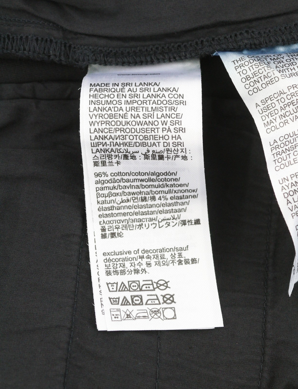 TOMMY HILFIGER Austin Men Trousers W34/L32 Black Cargo Elastic Drawstring Waist