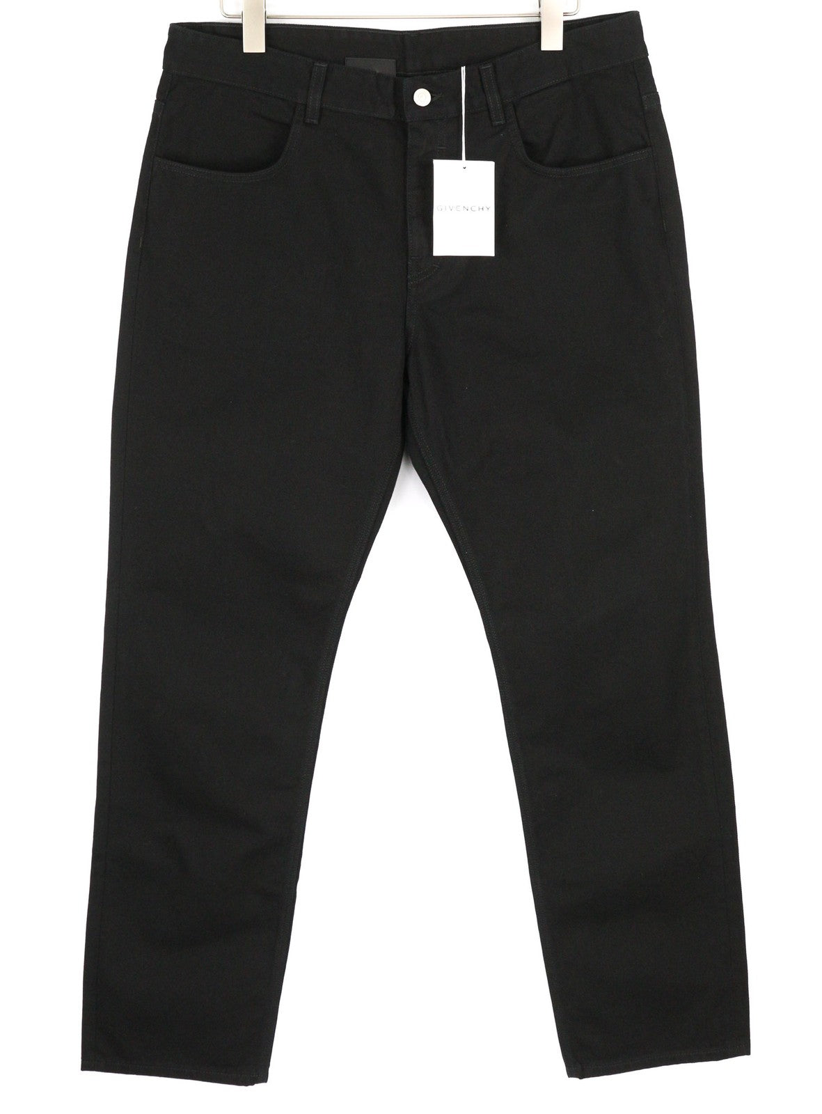 GIVENCHY X Tiffany Men Trousers W38 Black Tapered Slim Zip Fly Classic Pocket