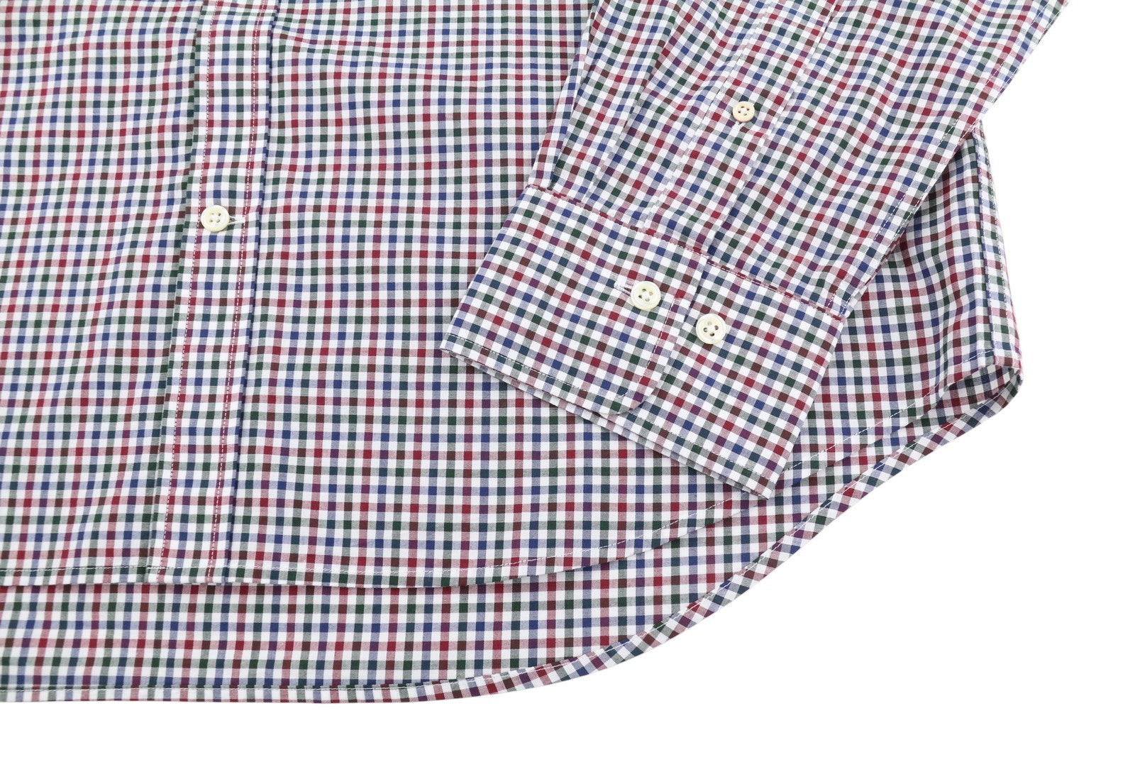 GANT „Broadcloth Gingham“ vyriški marškinėliai, XL dydžio, kabernet raudoni, languoti, laisvalaikio stiliaus su sagomis. 