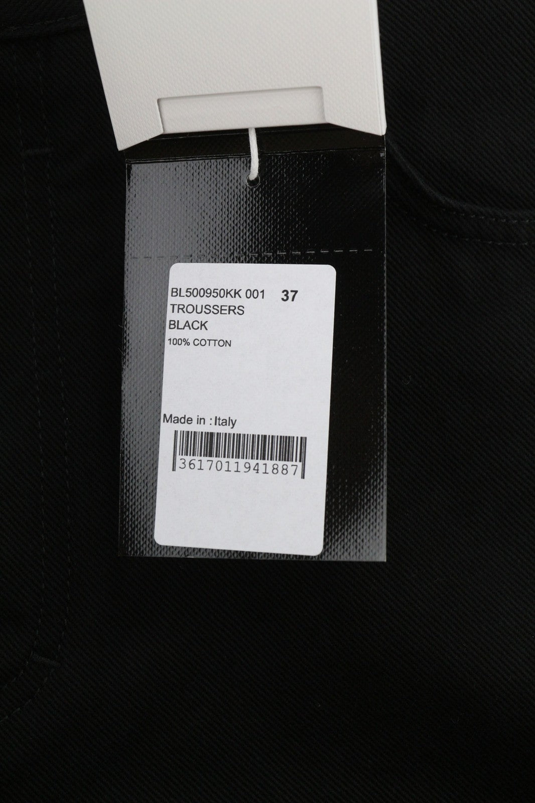 GIVENCHY X Tiffany vyriškos kelnės W37 tamsiai juodos, siaurėjančios, užsegamos užtrauktuku, pritaikytos 